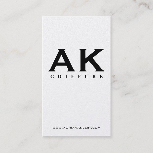 Coiffeur - cartes de visite (Devant)