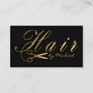 Coiffeur Ciseaux D'or Script Rendez-vous #16