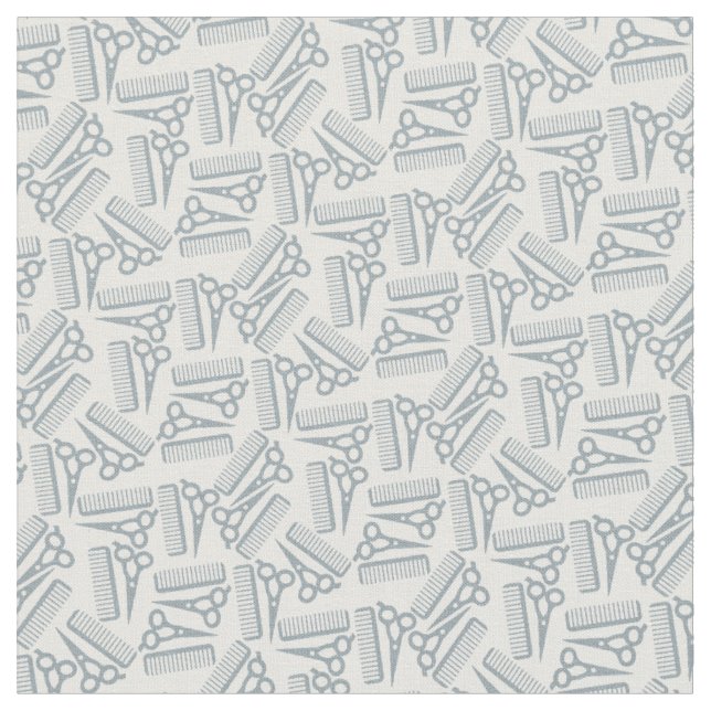 Coiffeur, coiffeur, ciseaux de tissu gris gris (Fermer)