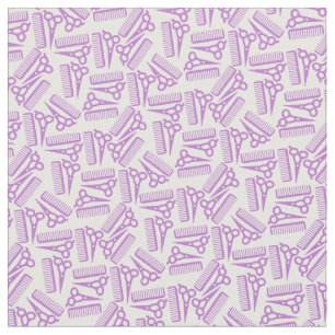 Coiffeur, coiffeur, ciseaux en tissu violet