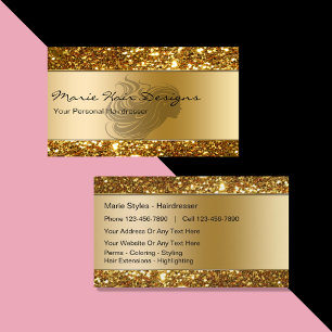 Coiffeur de beauté classique Cartes de visite