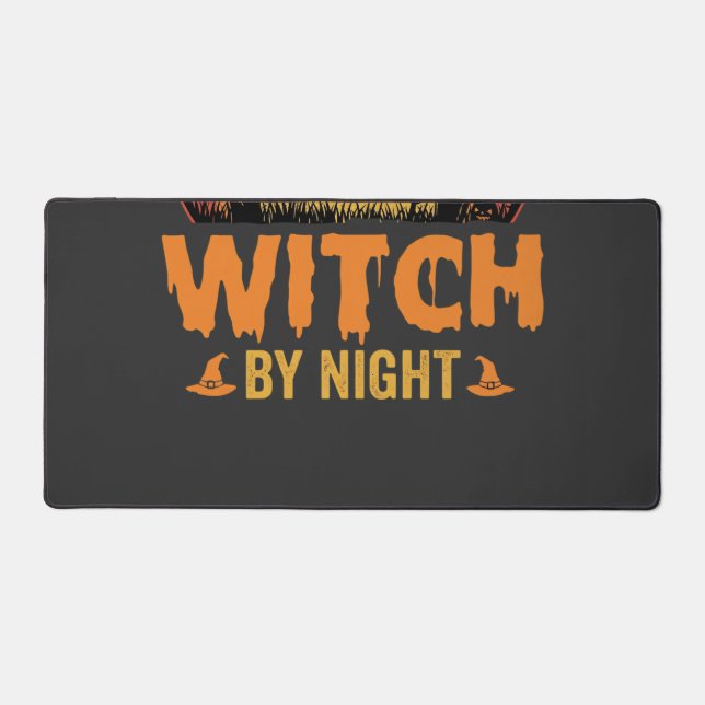 Coiffeur de jour sorcière de nuit Design Halloween (Recto)