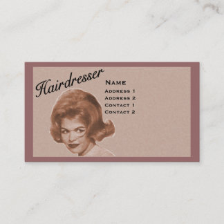 COIFFEUR - GRANDE CARTE DE PROFIL DE CHEVEUX -