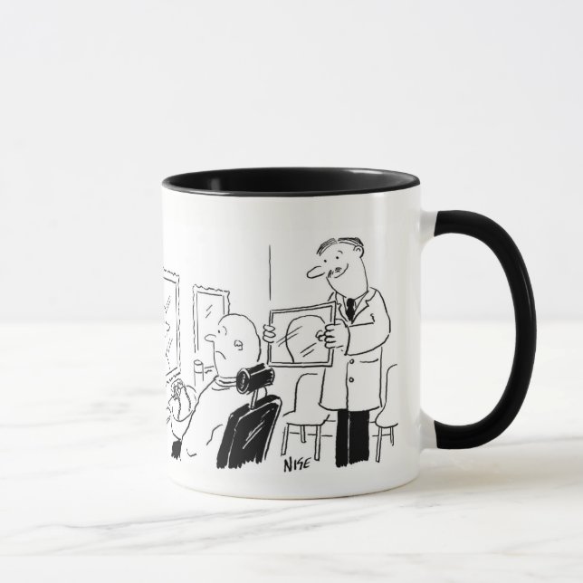 Coiffeur ou coiffeur, caricature Mug (Droite)