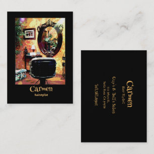 Coiffeur Sassy Carte de visite de salon de coiffur