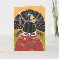 Coiffeur Styliste Bonne Cheveux Carte Anniversaire