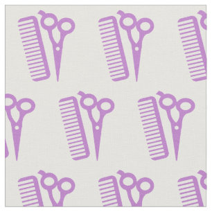 Coiffeur Styliste De Cheveux Ciseaux Tissu Purple