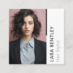 Coiffeur styliste médias sociaux QR code carte de 