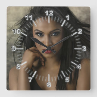 Coiffeuse Carré Horloge murale