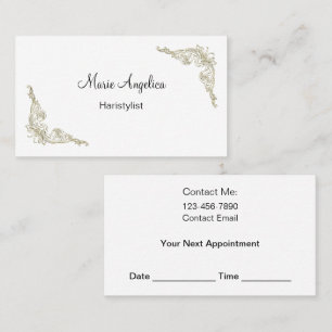 Coiffeuse Classy Rendez-vous Cartes de visite Nouv