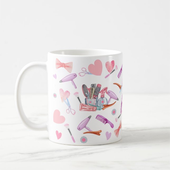 Coiffeuse d'aquarelle Coffee Mug (Gauche)