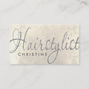 coiffeuse fausse parties scintillant argent carte