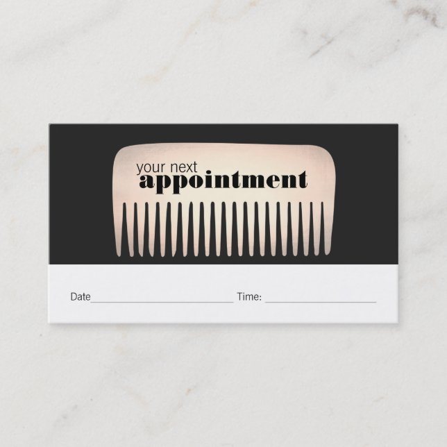 Coiffeuse Gold Comb Coiffeuse Salon Carte de rende (Devant)