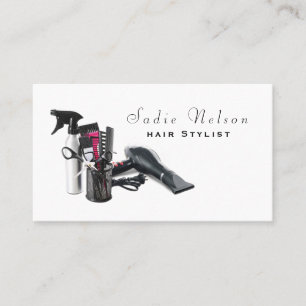 Coiffeuse Salon Outils Beauté Carte de visite