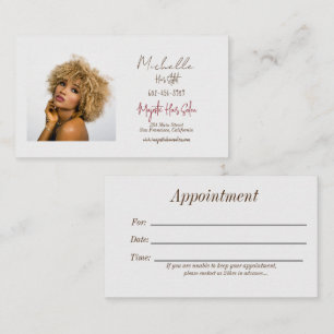 Coiffeuse Soft Rose & Grey Design Carte de visite