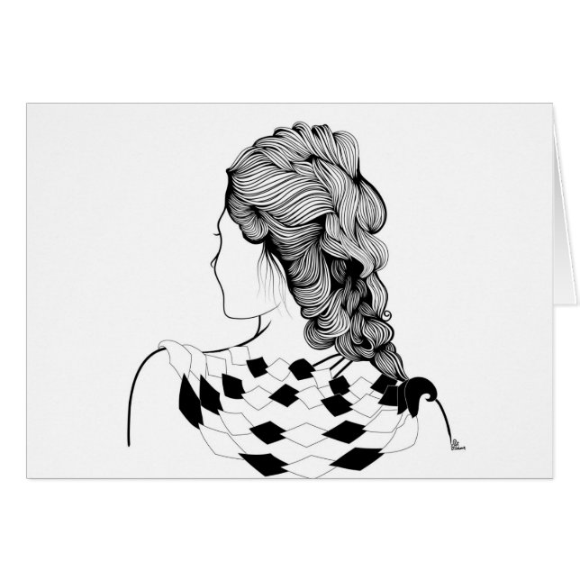 Coiffure mignonne de fille (Devant horizontal)