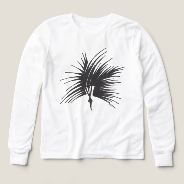 Coiffure Tribale Abstraite Noir Blanc Art de Tatou (Motif recto)