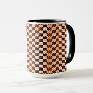 COIN DE CONTRÔLE ORANGE NOIR Tall Black Combo Mug