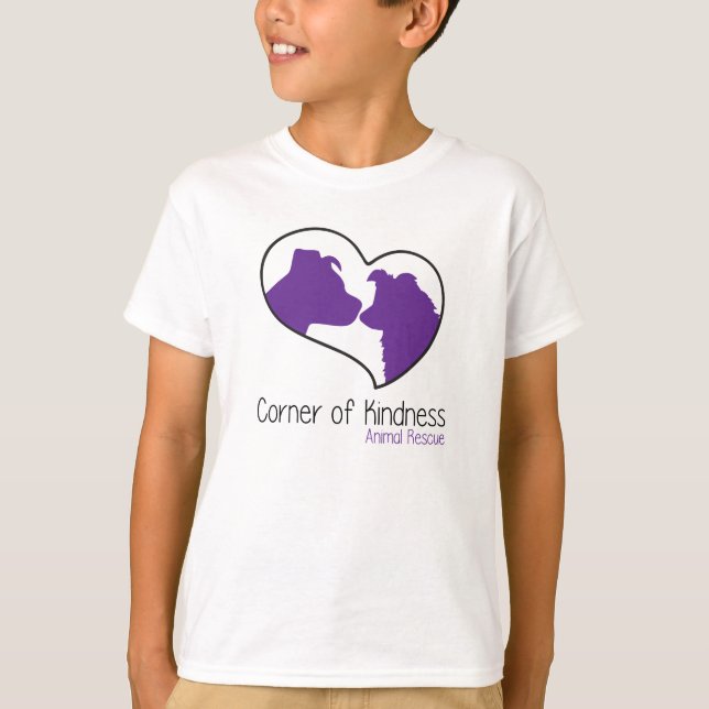 Coin de la chemise T-shirt Kindness Kids (Devant)