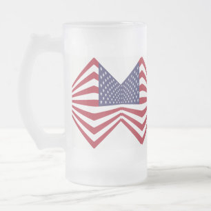 Coin Drapeau Usa 16 oz Tasse De Verre Dépoli