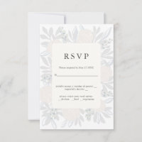 Coin élégant de mariage RSVP Flower corner