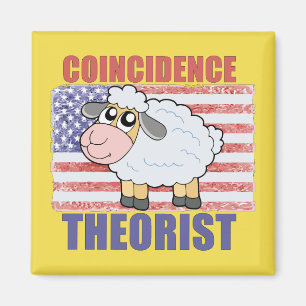 Coïncidence Theoriste Sheep - Réfrigérateur Magnet