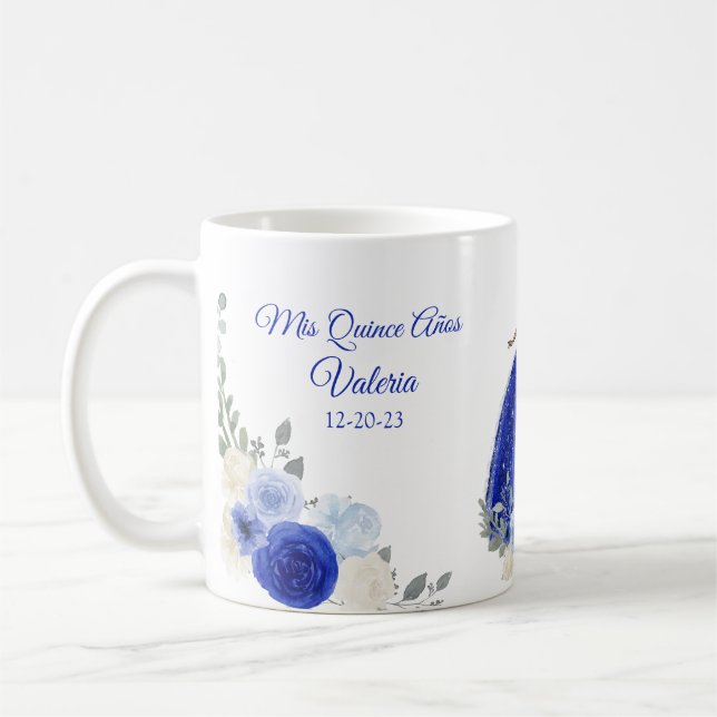 Coing Royal Bleu ou doux 16 Mug (Gauche)