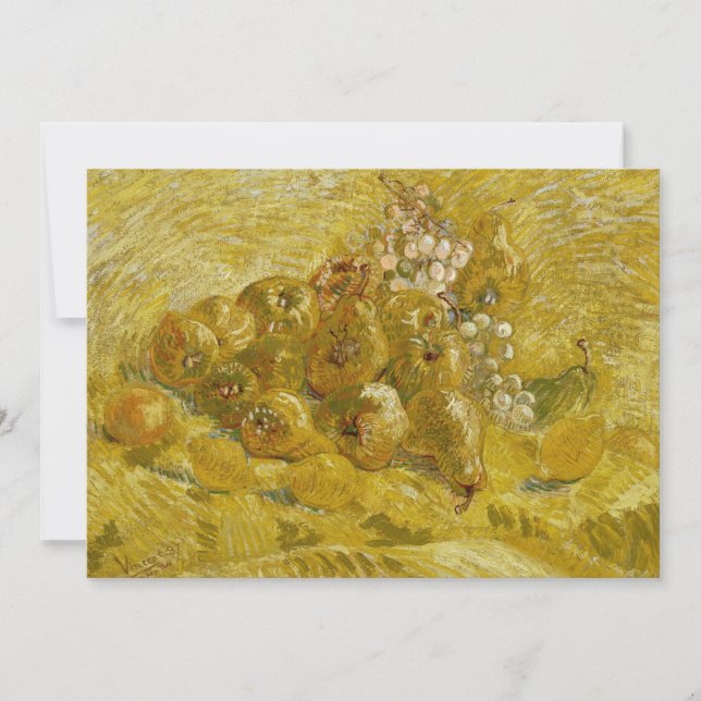 Coings, citrons, poires, raisins | Vincent van Gog (Devant)