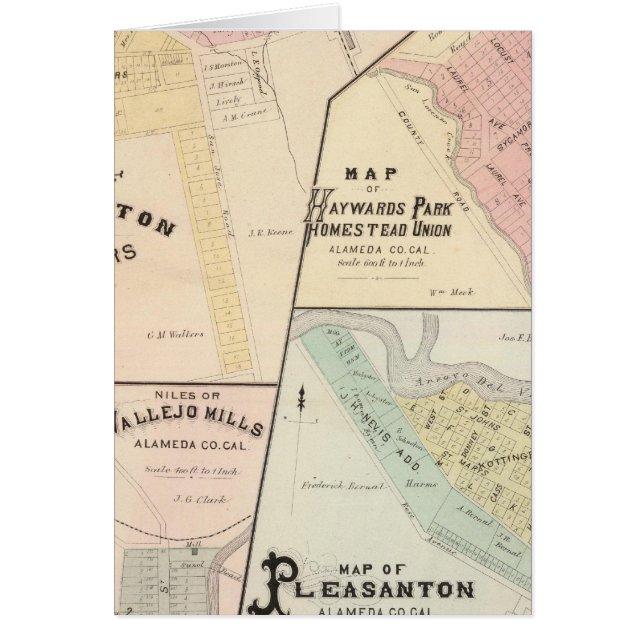 Coins de lavage, Haywards Park, Niles, Pleasanton (Devant)