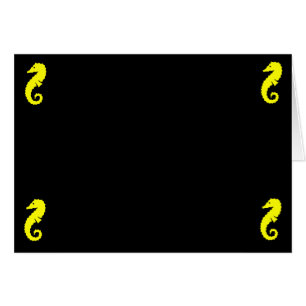 Coins de l'hippocampe 4 de Glow_Yellow d'océan