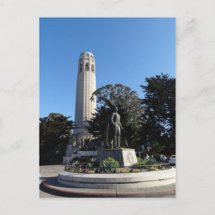 Coit Tower & Columbus Statue #1 Carte postale