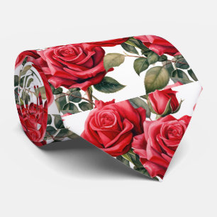 Col classique cravate à nœud papillon rouge roses