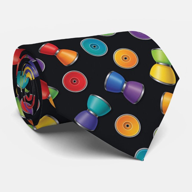 Col cravate à motif Yo-Yo moderne (Roulé)