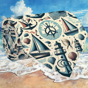 Col cravate à thème nautique moderne du milieu du