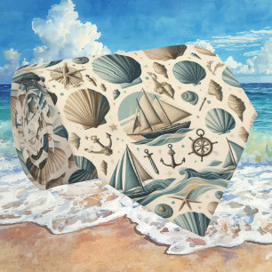 Col cravate à thème nautique moderne du milieu du
