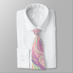 Col cravate abstrait Phoenix Rising Wings Pastel
