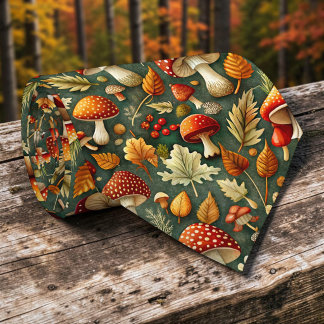 Col cravate automne champignon
