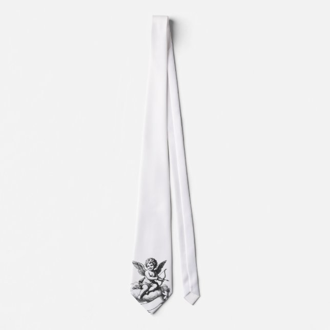 Col cravate blanc illustration Cupid Vieux (Devant)