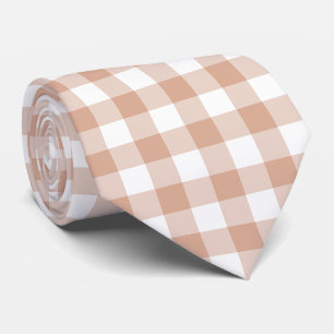 Col cravate couleur rétro à carreaux et gingham pê