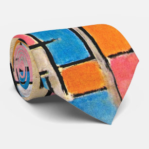 Col cravate d'art de Piet Mondrian - Audacieux et