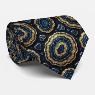 Col cravate de luxe Navy Blue + Col cravate géod