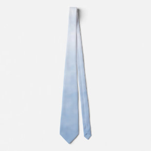 Col cravate de mariage ombré monochrome bleu clair