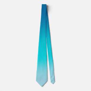 Col cravate dégradé bleu océan