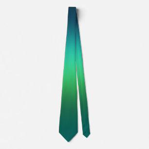 Col cravate dégradé vert émeraude