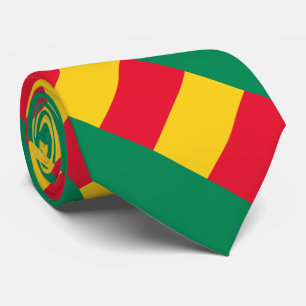Col cravate drapeau patriotique du Bénin