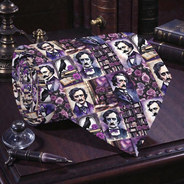 Col cravate Edgar Allan Poe Corbeau (Créateur téléchargé)