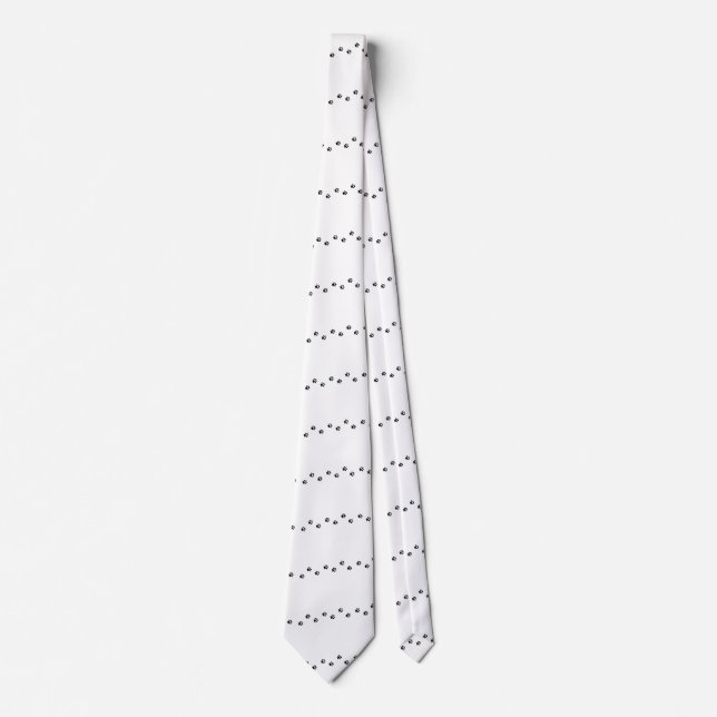 Col cravate Empreintes de pattes Monochrome (Devant)