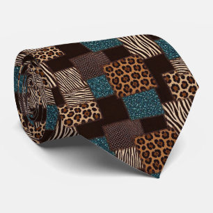 Col cravate exotique Motif animalier sauvage d'A