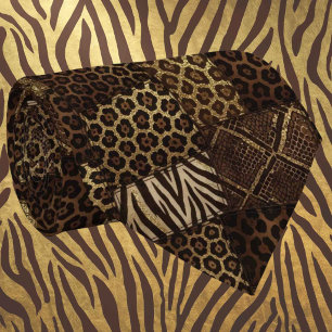 Col cravate exotique   Motif d'animal sauvage afri