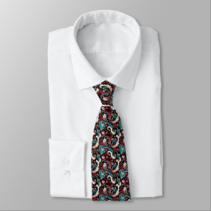 Col cravate imprimé Paisley pour homme